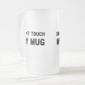 マイマグスローガンをTouchしなおもしろいい フロストグラスビールジョッキ (正面左)