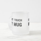 マイマグスローガンをTouchしなおもしろいい フロストグラスマグカップ (正面左)