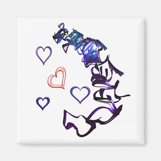 マイマグネットのハート解除 マグネット (正面)