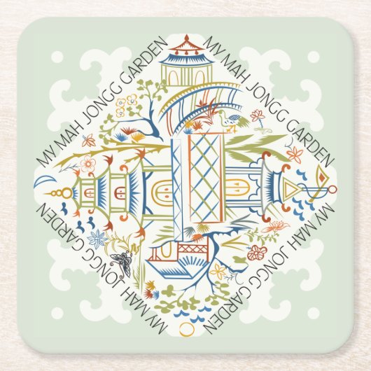マイマジョンガーデンコースター スクエアペーパーコースター (正面)