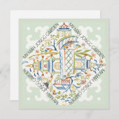 マイマジョンガーデンフラットカード 招待状 (正面/裏面)