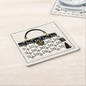 マイマジョンハンドバッグのコースター スクエアペーパーコースター (アングル)