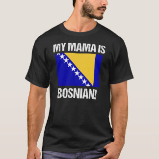 マイママはボスニア国旗ボスニアデザイン Tシャツ