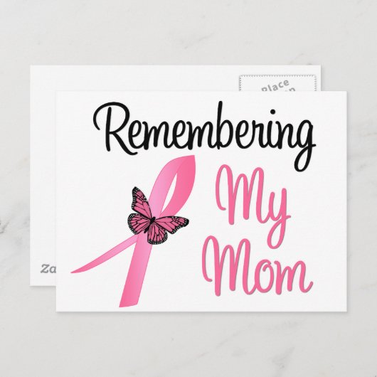 マイママを思い出す – 乳がん認識度 ポストカード (正面/裏面)