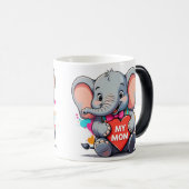 マイママ – エレファントアート モーフィングマグカップ (正面右)