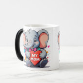 マイママ – エレファントアート モーフィングマグカップ (正面左)
