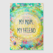 マイママ、友達のかわいらしフローラ磁気カード (正面)