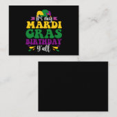 マイマルディグラ誕生日オールおもしろいカーニバル ノートカード (正面/裏面)