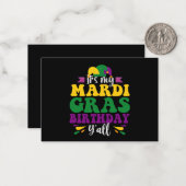 マイマルディグラ誕生日オールおもしろいカーニバル ノートカード (正面/裏面インサイチュ)