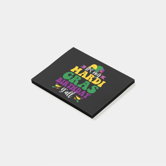 マイマルディグラ誕生日オールおもしろいカーニバル ポストイット (アングル)