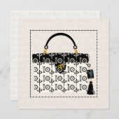 マイマージャングマッシュホールディングフラットカード 招待状 (正面/裏面)