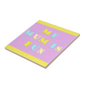 マイマームデザイン(詩の色を混ぜ淡い色のた) タイル (側面)