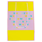 マイマームデザイン(詩の色を混ぜ淡い色のた) ミディアムペーパーバッグ (裏面)