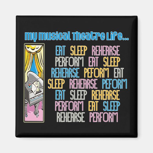 マイミュージカルシアターライフマグネット マグネット (正面)