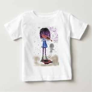 マイミュージック – 小さなバイオリニスト – 甘い ベビーTシャツ