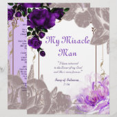 マイミラクルマン詩のパーソナライズされた紙 (正面/裏面)