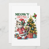 マイミーのクリスマスカード 招待状 (正面/裏面)