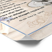 マイムアクロニムラストウォーターズタルムッド引用文アート ポスター (角)