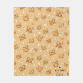 マイムービー毛布 – プレッツェル&ポップコーンスナック フリースブランケット