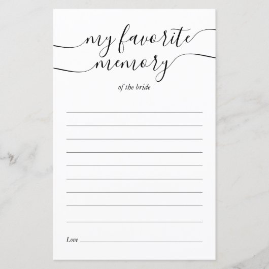 マイメモリお気に入りのシャワーゲームカード (正面)