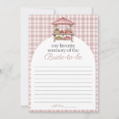 マイメモリお気に入りのーカントリー市場ブライダルゲームカード 招待状 (正面)