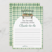 マイメモリお気に入りのーカントリー市場ブライダルゲームカード 招待状 (正面/裏面)