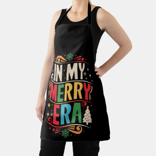 マイメリーエラクリスマスクリスマスクリスマスホリデーファミリー エプロン (インサイチュ)