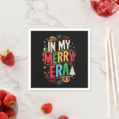 マイメリーエラクリスマスクリスマスクリスマスホリデーファミリー スタンダードカクテルナプキン (インサイチュ)