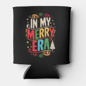 マイメリーエラクリスマスクリスマスクリスマスホリデーファミリー 缶クーラー (正面)