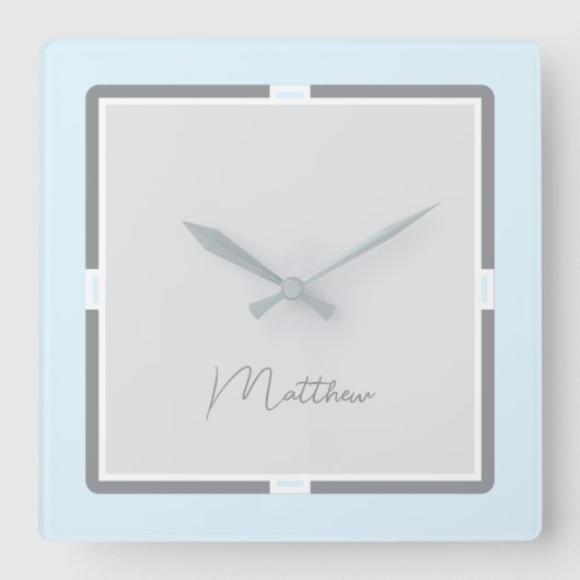 マイモダンバタフライ時計 スクエア壁時計 (正面)