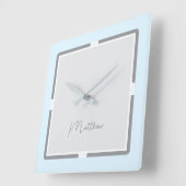 マイモダンバタフライ時計 スクエア壁時計 (傾斜)