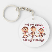 マイモンキーマイサーカス感動的引用文K キーホルダー (正面)