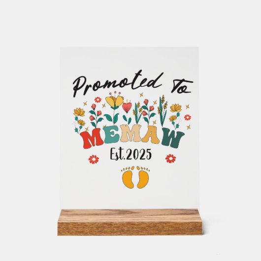 マイモーに昇進。2025年：特別年度 アクリルサイン (正面)