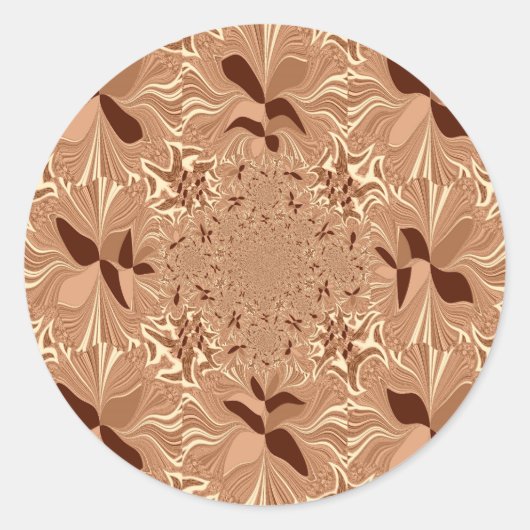 マイモーニングコーヒーカラー ラウンドシール (正面)