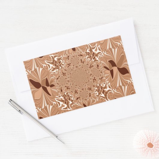 マイモーニングコーヒーカラー 長方形シール (封筒)