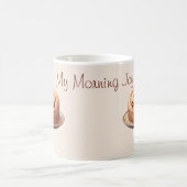 マイモーニングジョイパーソナライズされたシナモン転がキュイネス コーヒーマグカップ (中央)