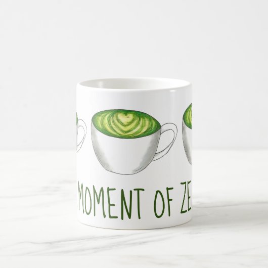 マイモーメントオブゼン抹茶グリーンティーラテ コーヒーマグカップ (中央)