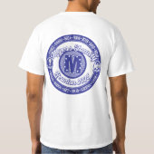 マイヤーズ家大集合 2025 ホワイト＆ブルークラシック Tシャツ (裏面)