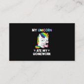 マイユニコー食べン宿題おもしろい新学期.pn 名刺 (正面)