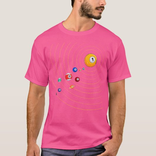マイユニバースプールビリヤード Tシャツ (正面)