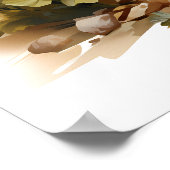 マイヨークシャーテリアードッグフローラポートレート ポスター (角)