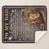 マイライオンパパギフト、パパ誕生日ギフトアイディア シェルパブランケット (正面(横))