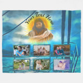 マイライト0916フォトコラージュ フリースブランケット (正面(横))