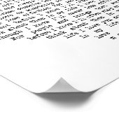 マイライフウォールアートソングリリックハートプリント ポスター (角)