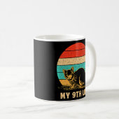 マイライフキャット誕生日キットンデイパパジョーク コーヒーマグカップ (正面右)