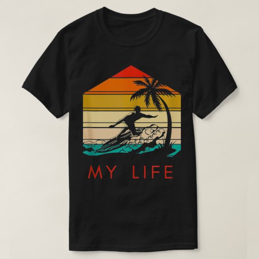 マイライフサーフィン Tシャツ (デザイン正面)