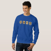 マイライフスタイル食べスリープトレインリピートSweatshirt スウェットシャツ (正面フル)