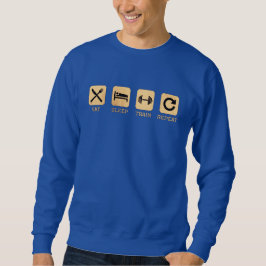 マイライフスタイル食べスリープトレインリピートSweatshirt スウェットシャツ