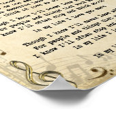 マイライフソングリリックヴィンテージウォールアートプリント ポスター (角)