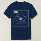 マイライフ数学デザインライフと数学と私 Tシャツ (デザイン正面)